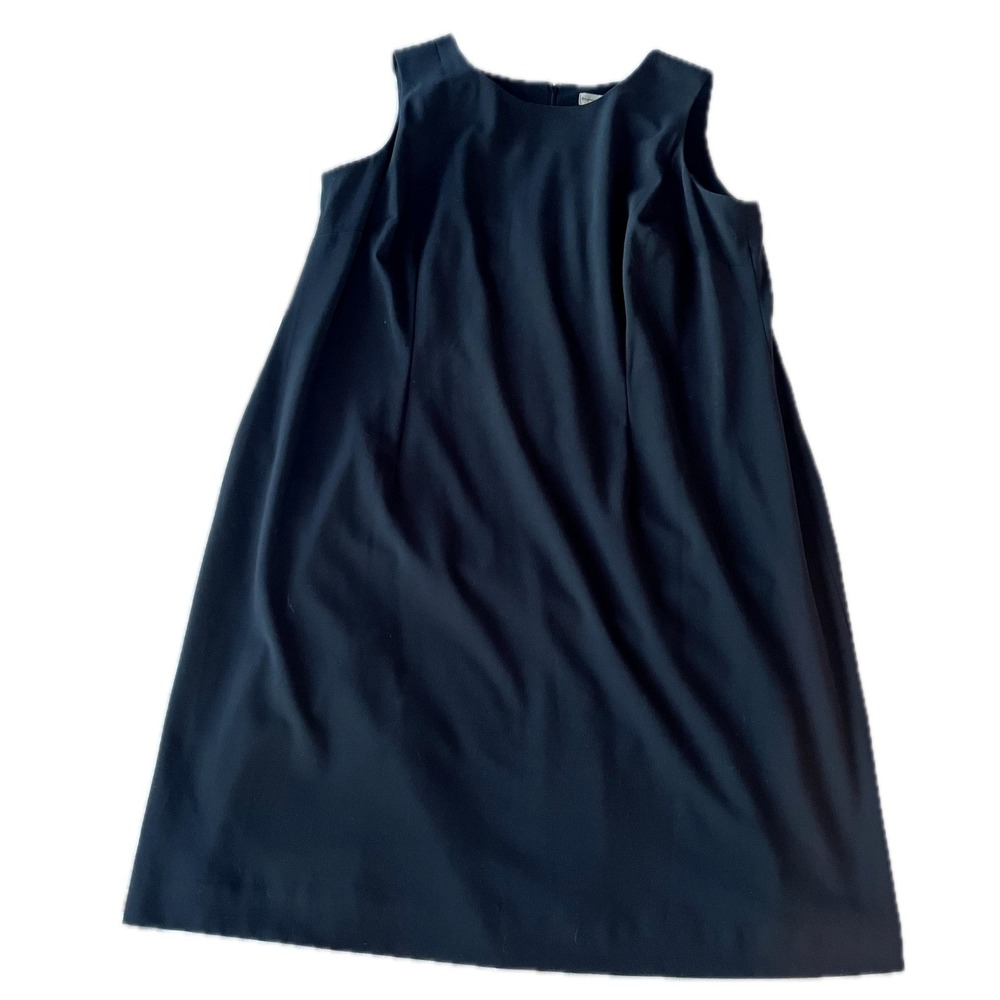NWT Black Sleeveless Sheath Dress Sz 22W Professional Preppy Fall Academia